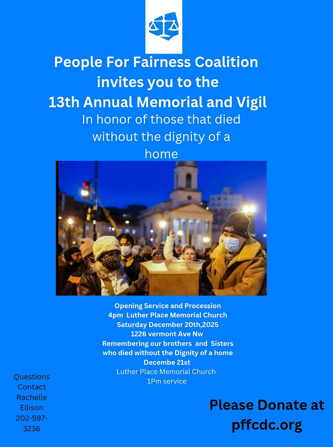 PFFC  13th  Annual Memorial and Vigil