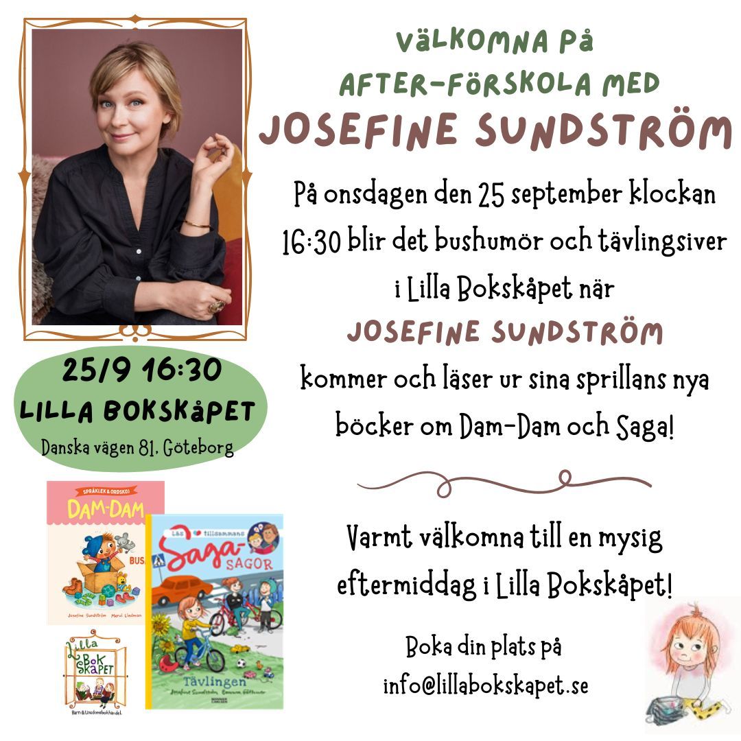 After-F\u00f6rskola med JOSEFINE SUNDSTR\u00d6M!