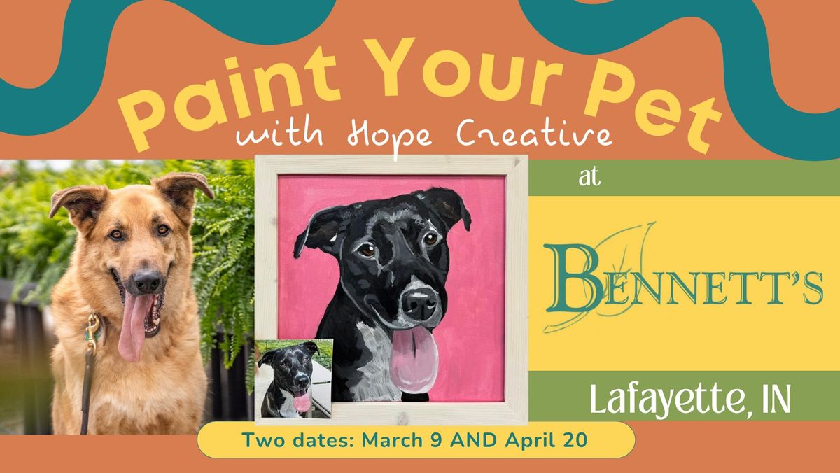 Paint Your Pet at Bennett's