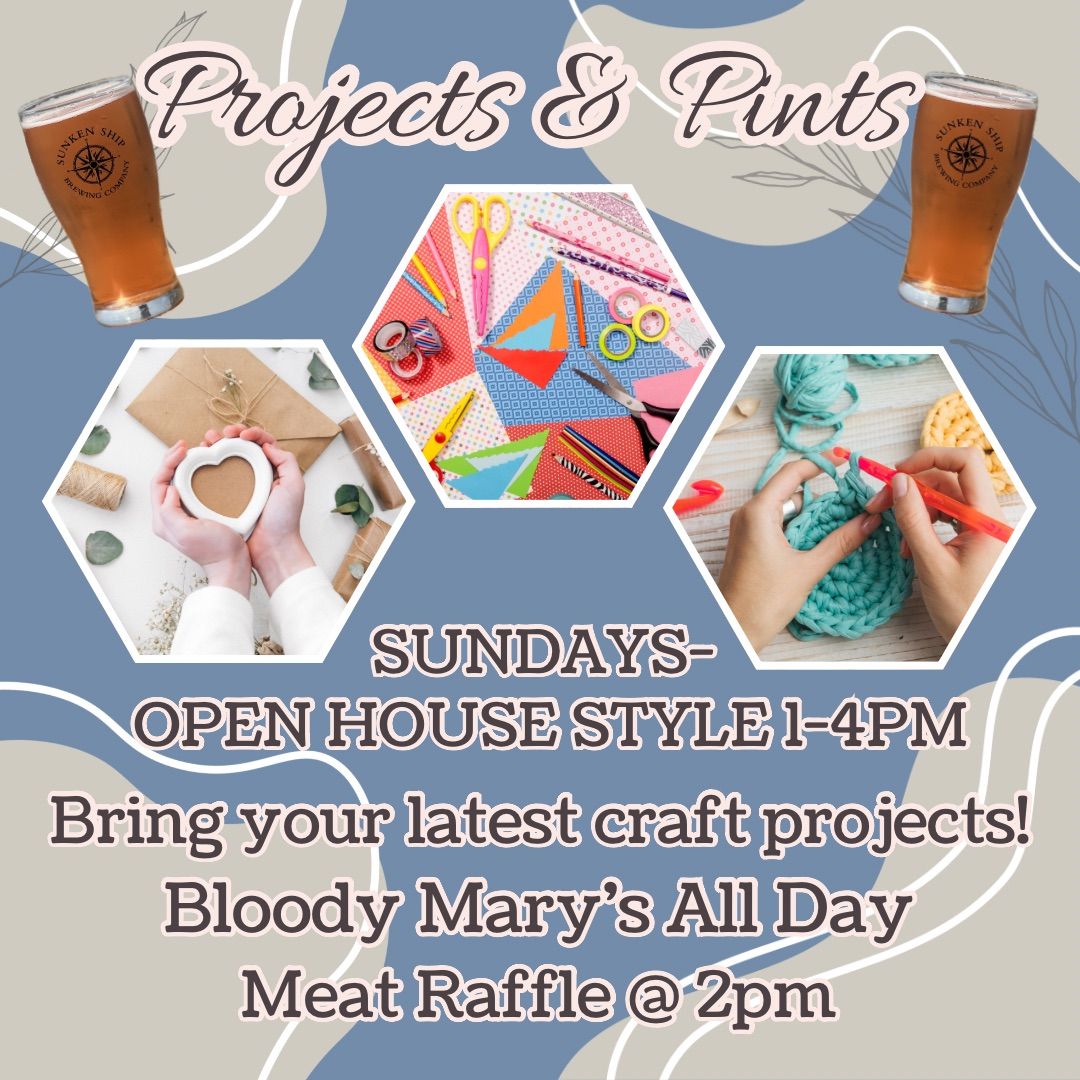 Projects & Pints at Sunken Ship