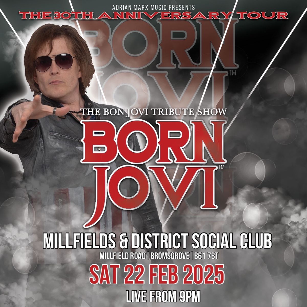 Born Jovi Solo Show live at Millfields & District Social Club, Bromsgrove 