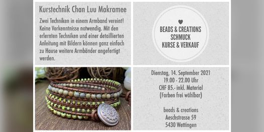 Kurstechnik Chan Luu Makramee, Aeschstrasse 59, 5430 Wettingen Aargau