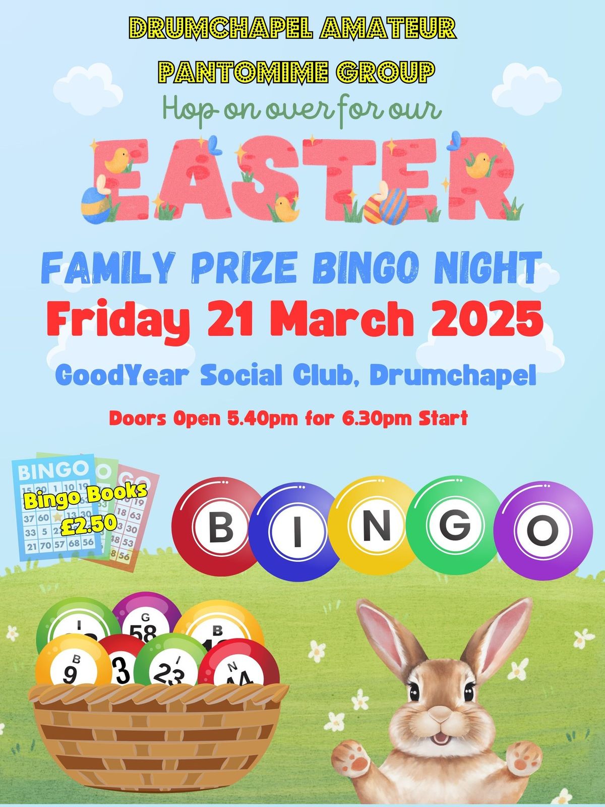 Easter family prize bingo 