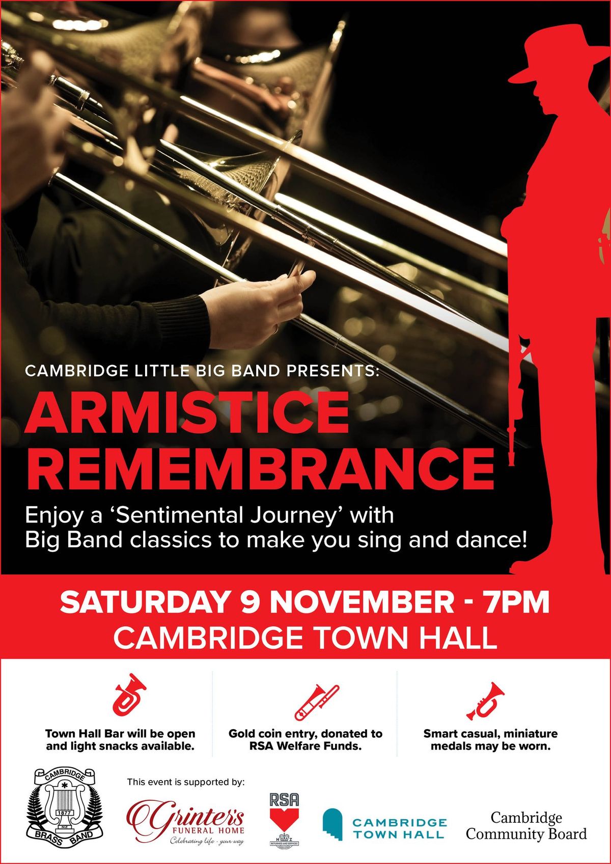 Armistice Remembrance with Cambridge Little Big Band