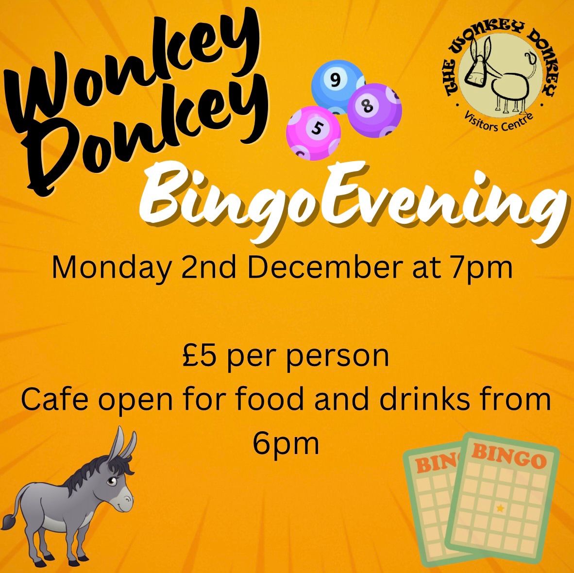 Wonkey Donkey Fundraising Bingo Evening