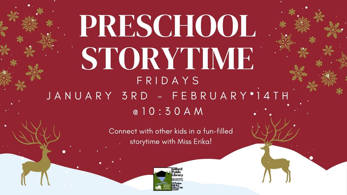 Preschool Storytime