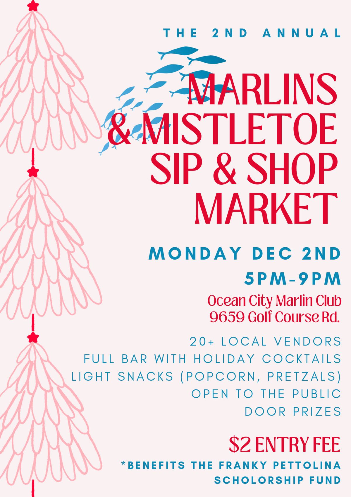 2nd Annual Marlins and Mistletoe Sip & Shop