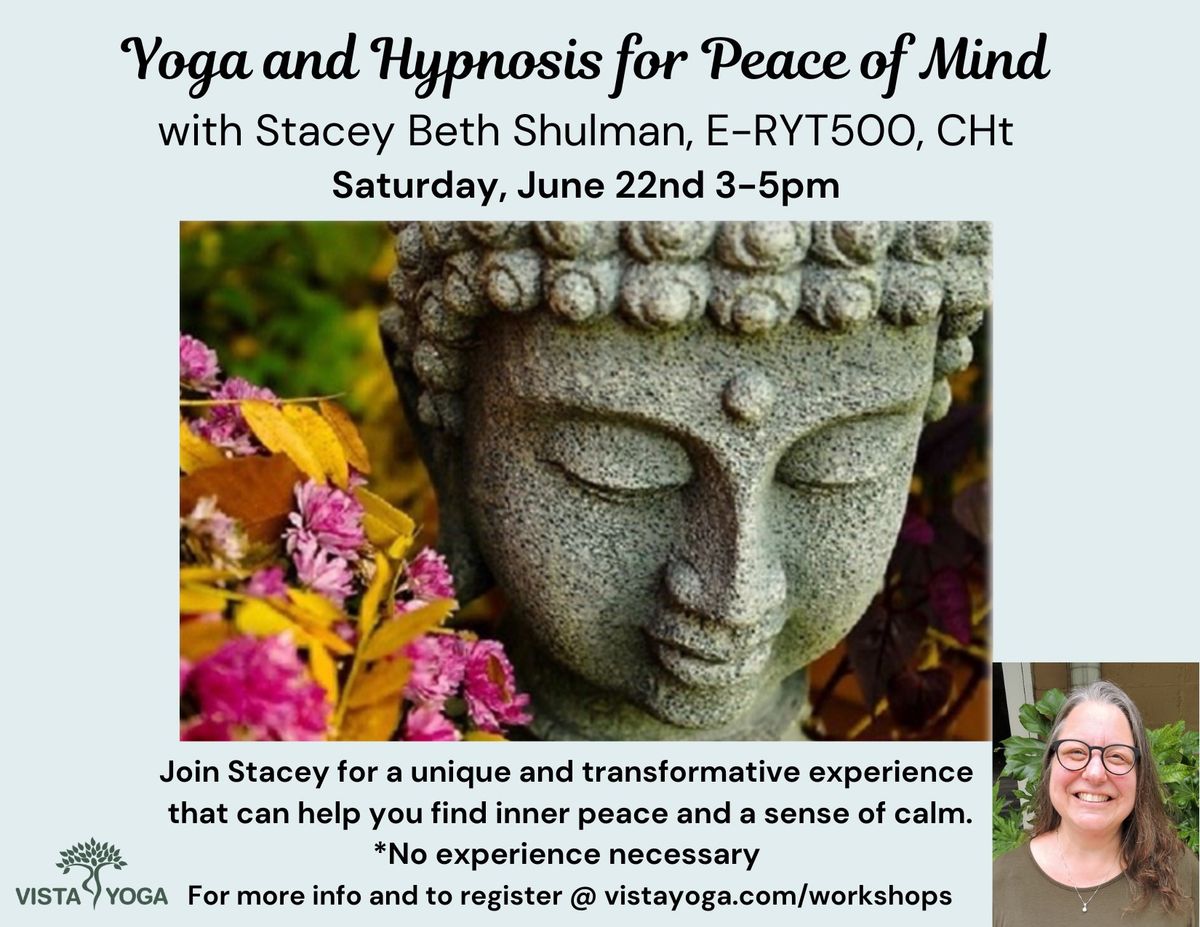  \u2018Yoga and Hypnosis for Peace of Mind\u2019