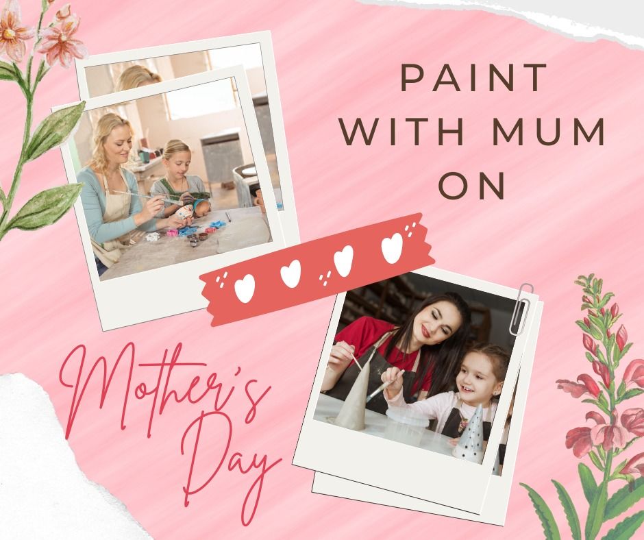 Mother's Day Pottery Paint + Afternoon Tea