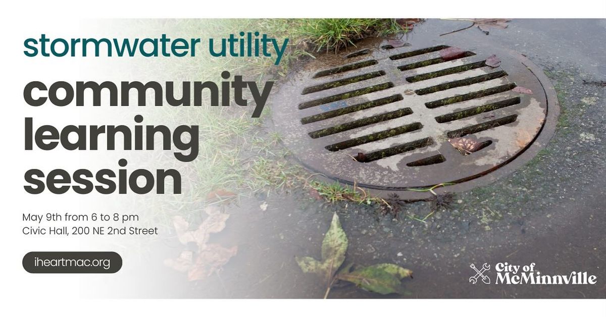 Community Learning Session: Stormwater Utility