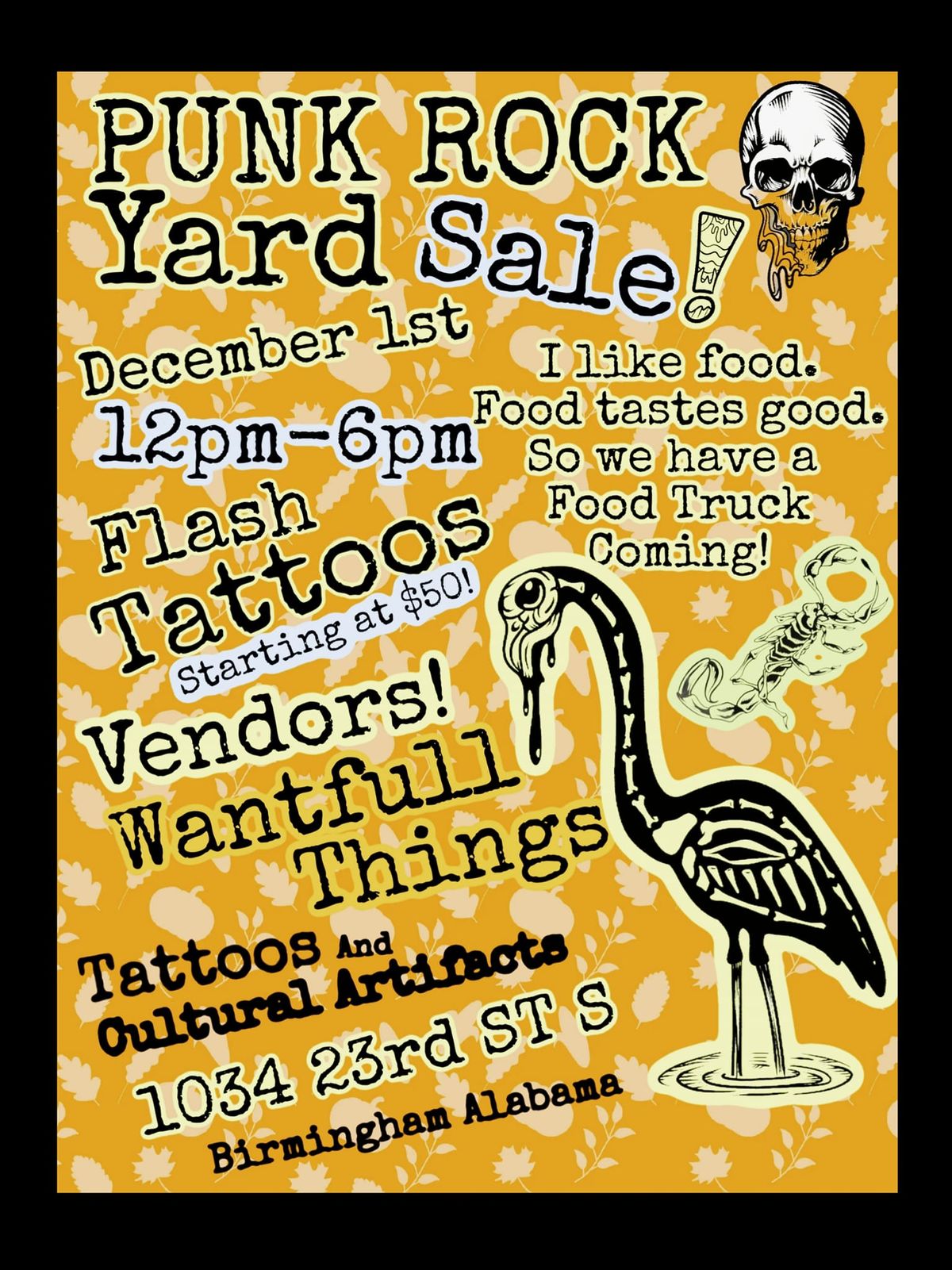 December Punk Rock Yard Sale! 