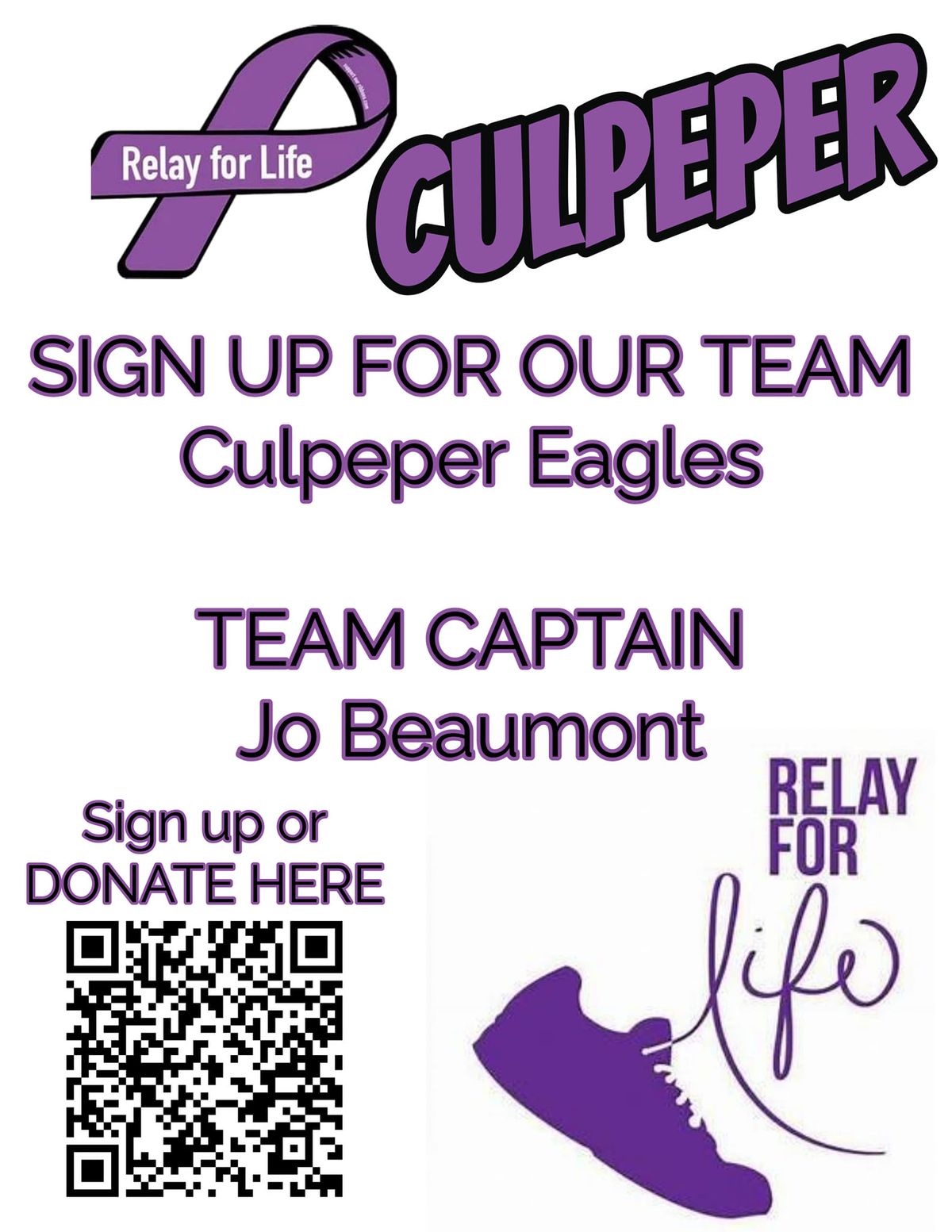 Team Culpeper Eagles Relay for Life 2025