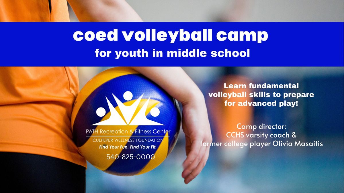 Coed Volleyball Camp for Middle School Youth