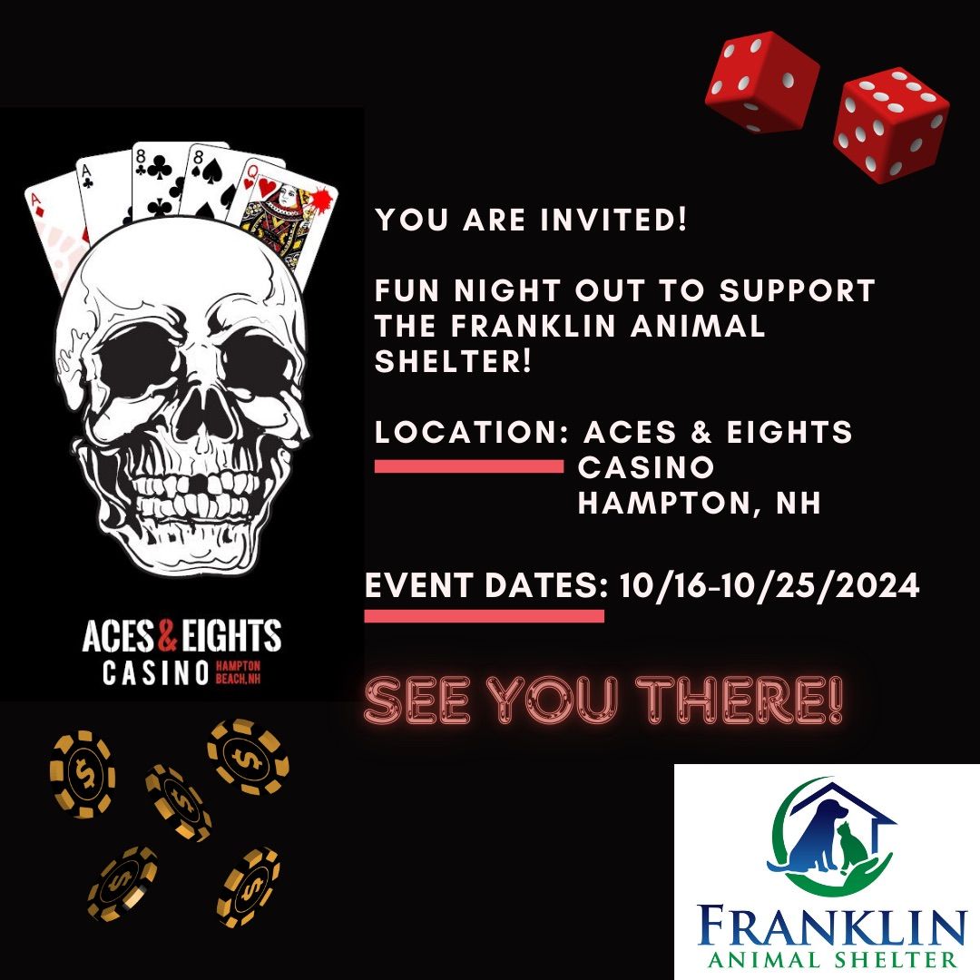 Casino Nights to Support the Franklin Animal Shelter! 