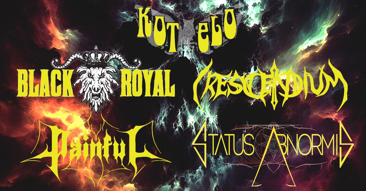 BAR KOTELO Live (TRE): Black Royal, Crescendium (GER), Painful (GER) & Status Abnormis