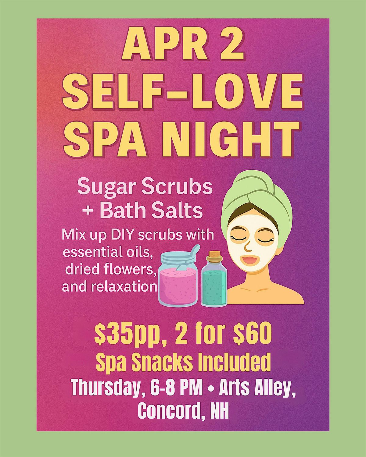 Self Love Spa Night Workshop