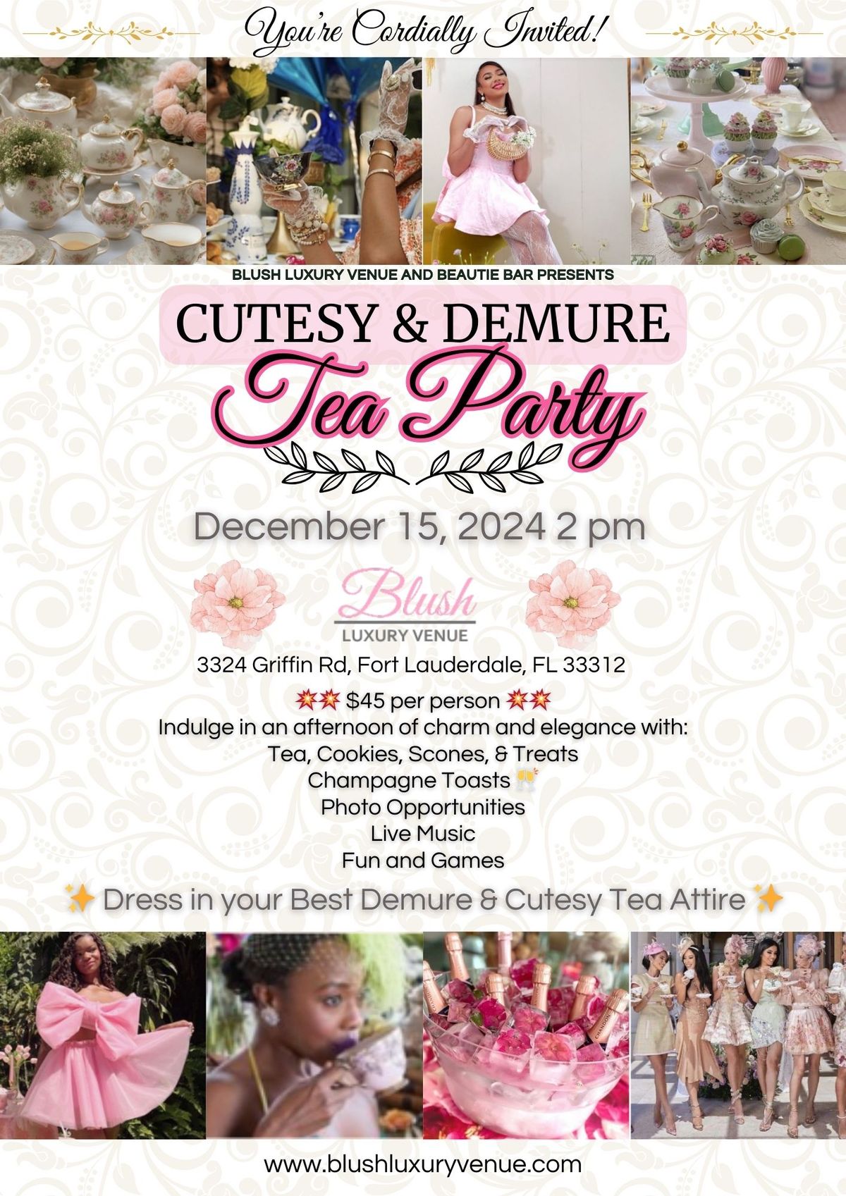 Cutesy and Demure TEA PARTY \u2615\u2728