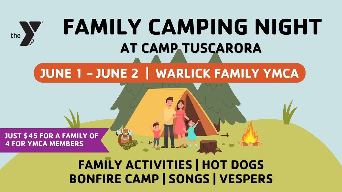 June Family Camping Night at Warlick Family YMCA