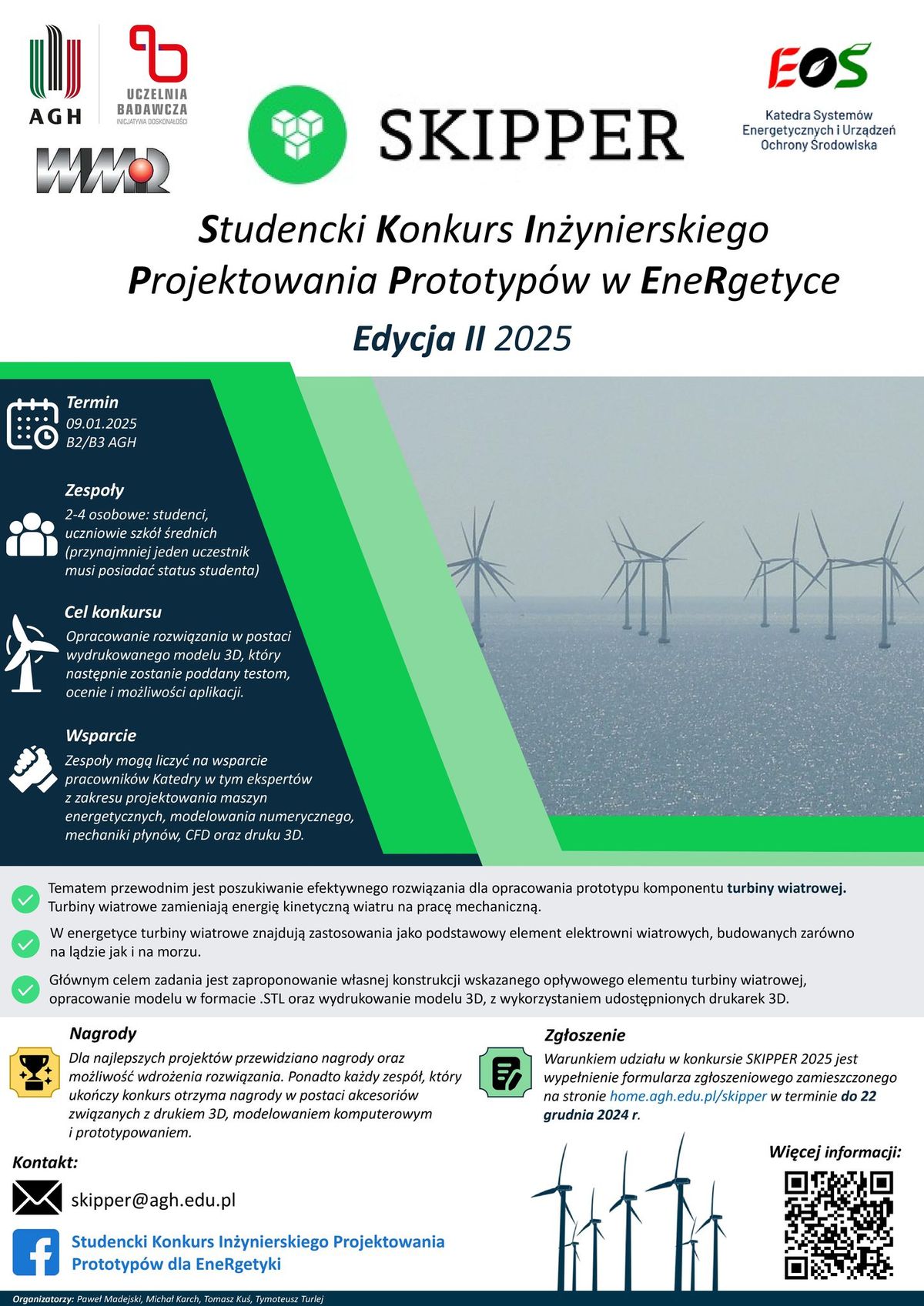 SKIPPER Studencki Konkurs In\u017cynierskiego Projektowania Prototyp\u00f3w w EneRgetyce Edycja II 2025