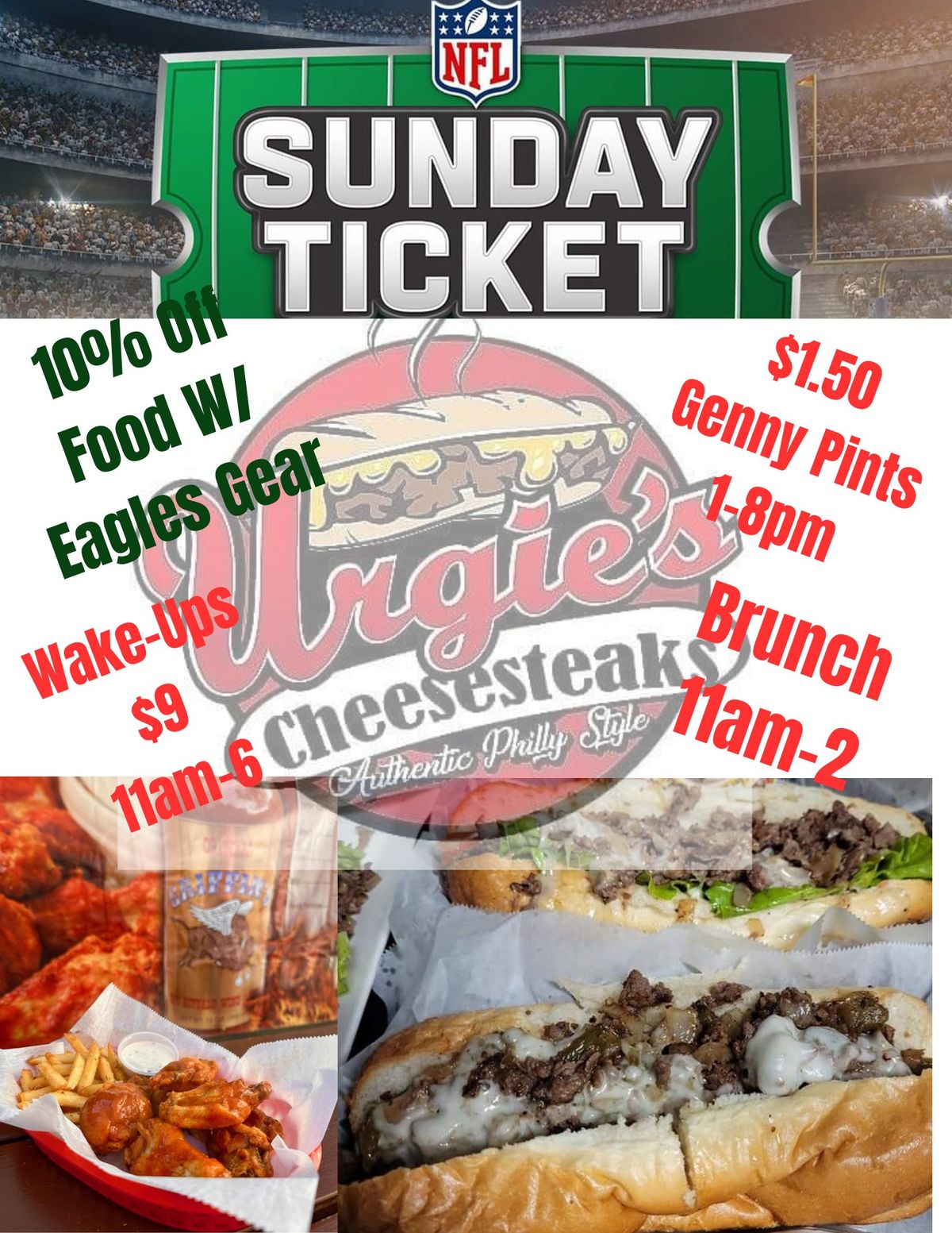 Sunday Ticket at Urgies