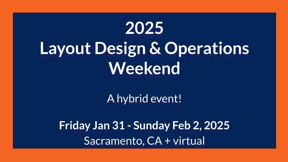 PCR Layout Design & Operations Weekend