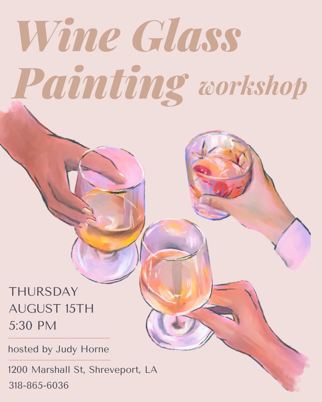 Girls Night: Wine Glass Painting ??