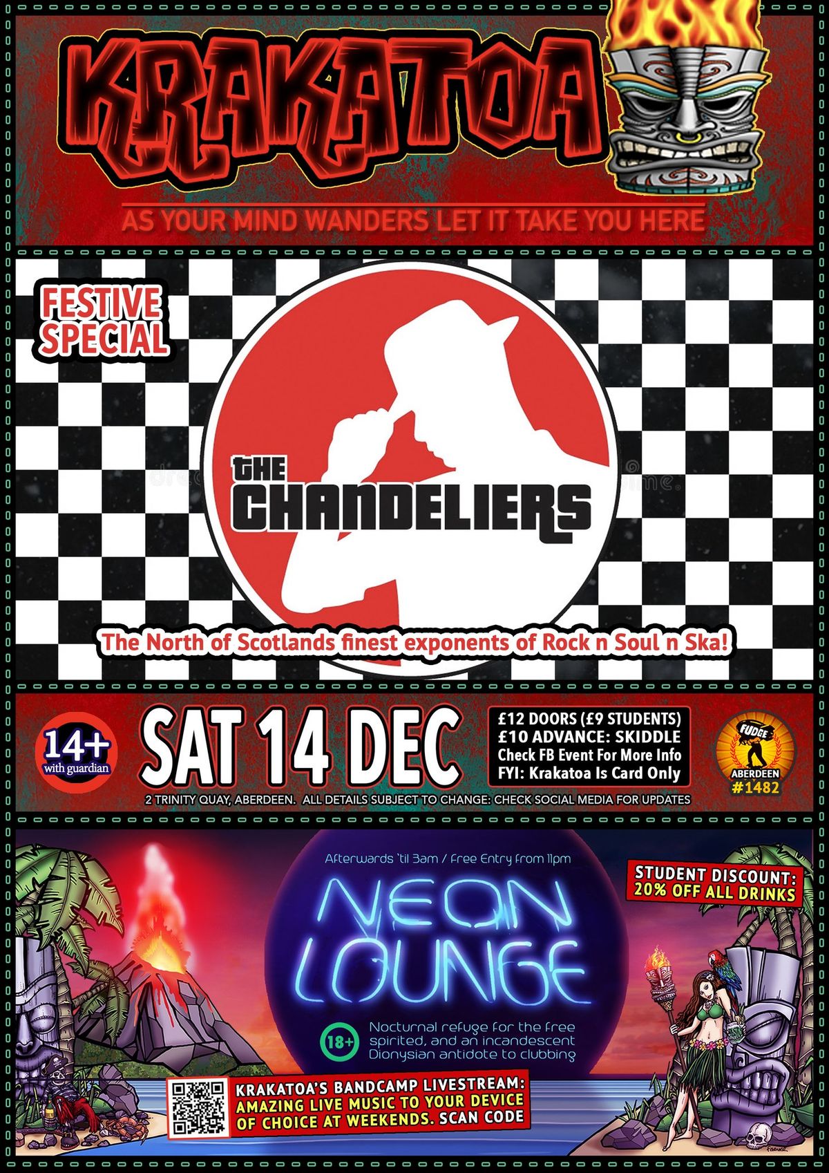 THE CHANDELIERS  [FESTIVE SPECIAL]  SAT 14TH DECEMBER 