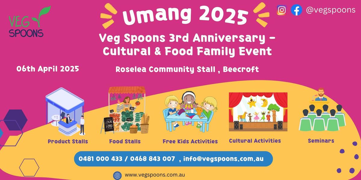 Umang 2025 - 3rd Anniversary event - Cultural & Food Family Fun event