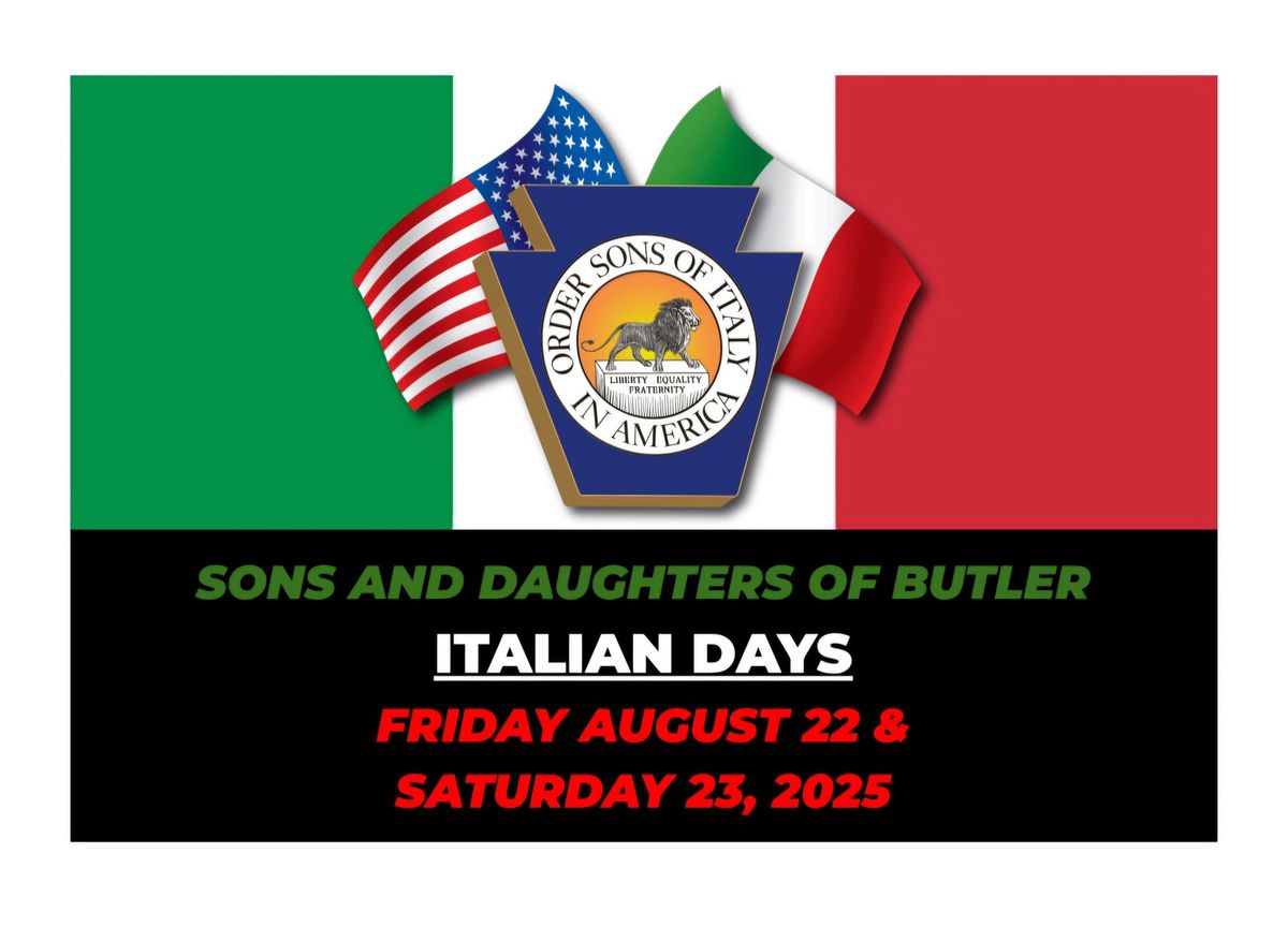 Sons and Daughters of Butler Italian Days