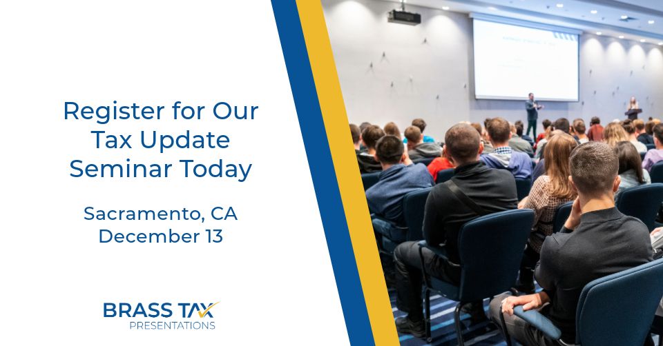 Tax Update Seminar - Sacramento