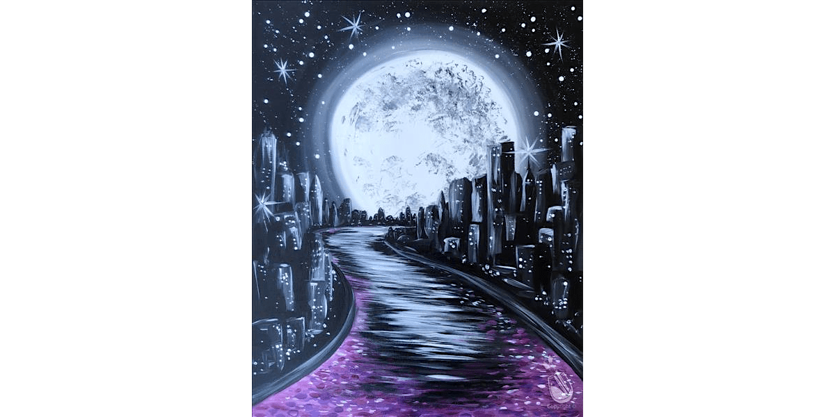 Starlit Skies Above a Sleeping City - Paint and Sip in Houston | Classpop!\u2122
