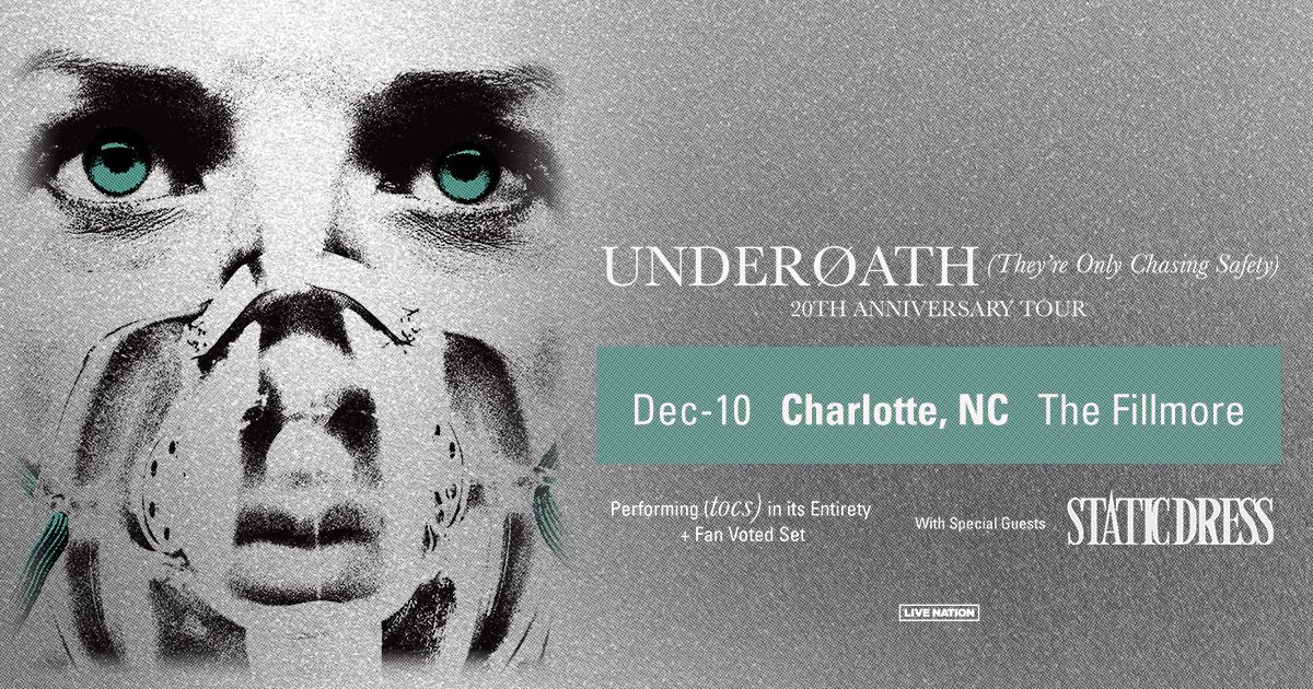 Underoath "They're Only Chasing Safety 20th Anniversary" Tour