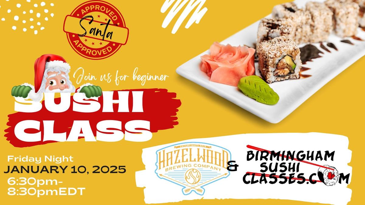 Beginner Sushi Class-Lexington SC