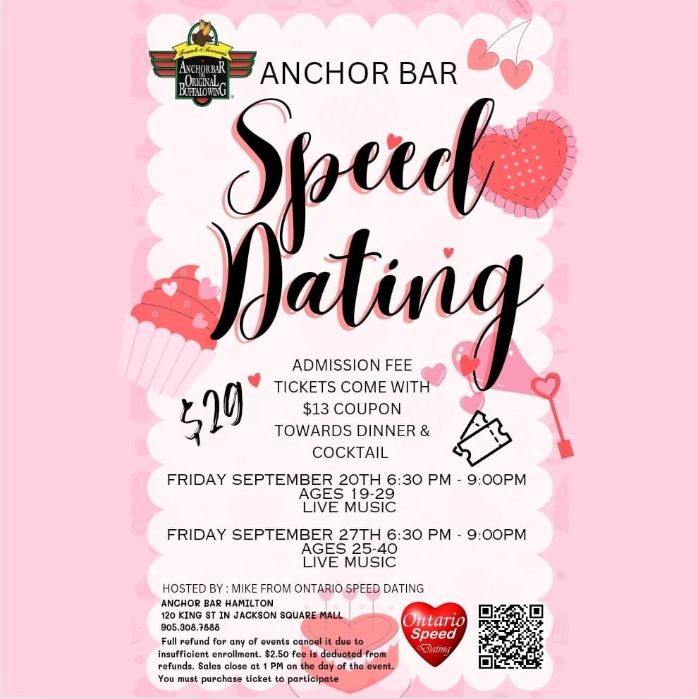 Speed Dating at Anchor Bar Hamilton