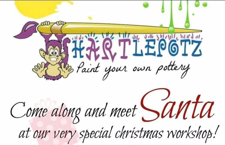 Santa & pottery painting workshop