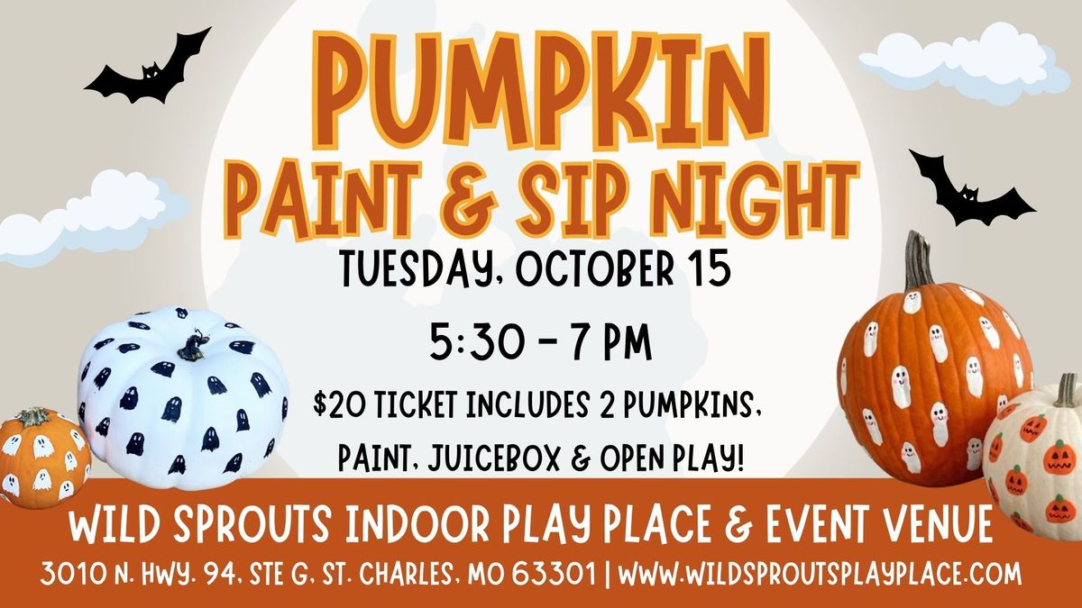 Pumpkin Paint & Sip Night at Wild Sprouts