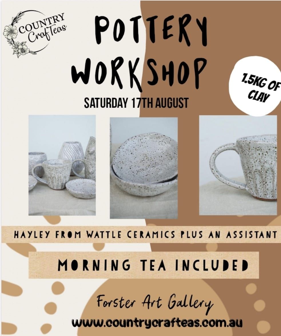 ** SOLD OUT** Hand Building Pottery Workshop 