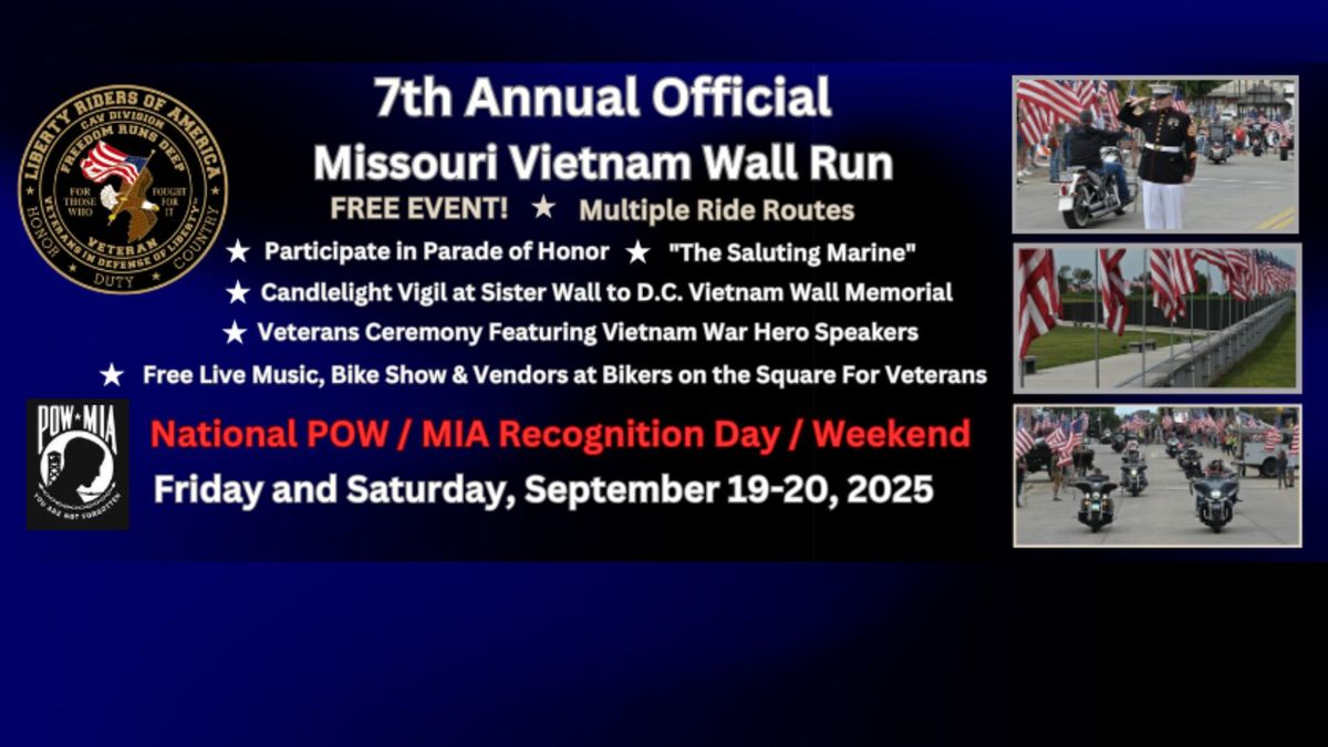 Missouri Vietnam Wall Run 2025 (FREE Event)