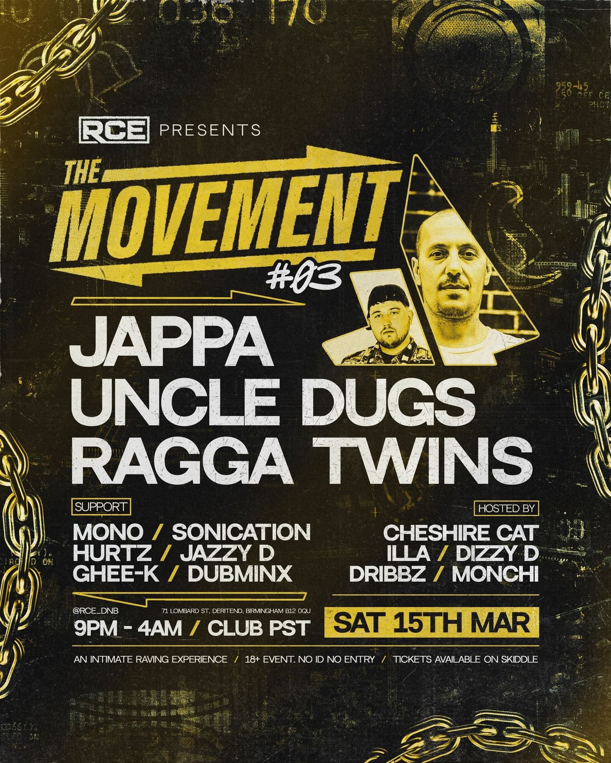 'The Movement' 003: w\/ Uncle Dugs, Jappa, Ragga Twins + More