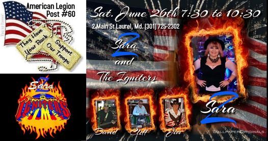 Sara and The Igniters at American Legion Laurel Post 60