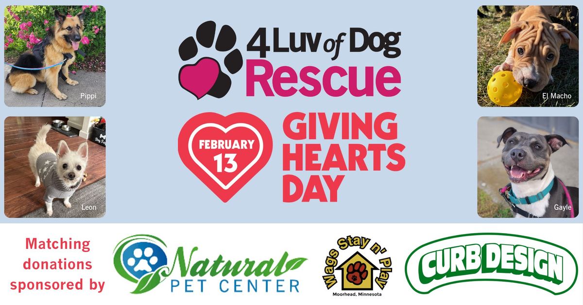 Giving Hearts Day 2024 - 4 Luv of Dog Rescue