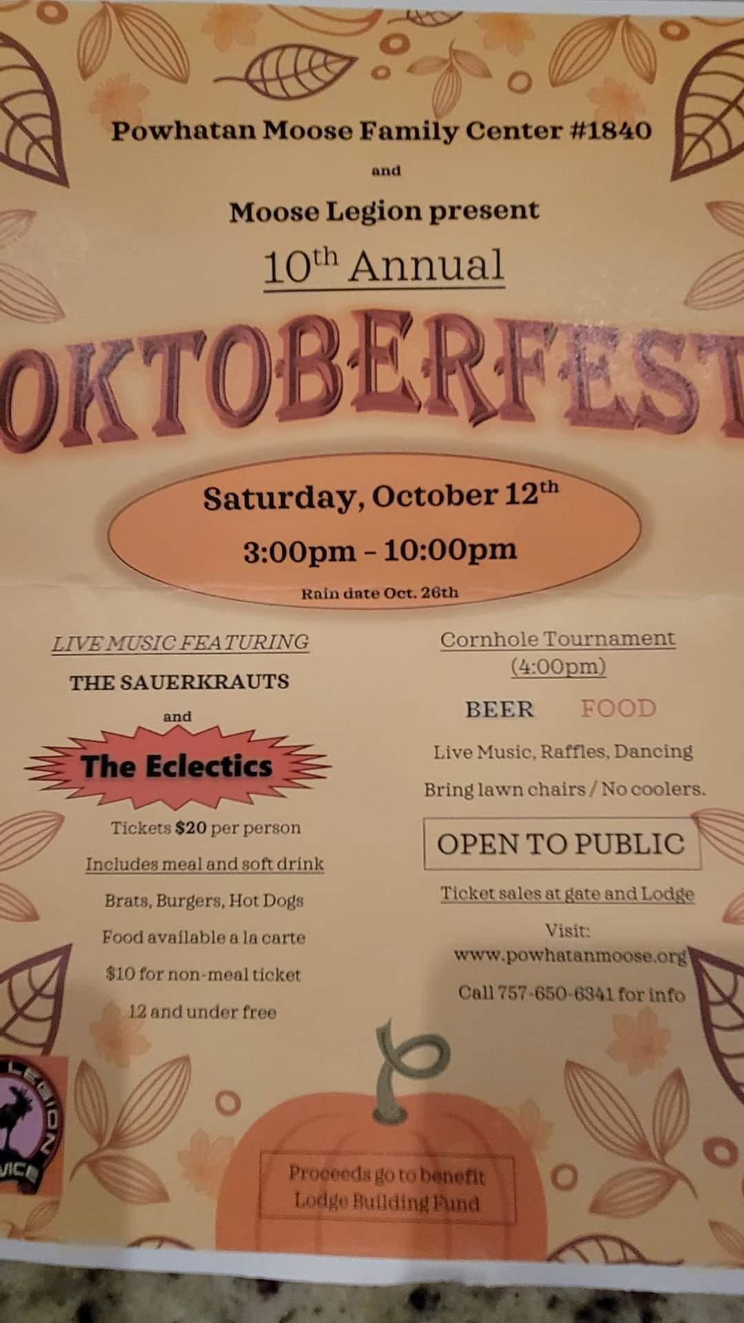  The Eclectics at the Powhatan Moose Lodge Oktoberfest