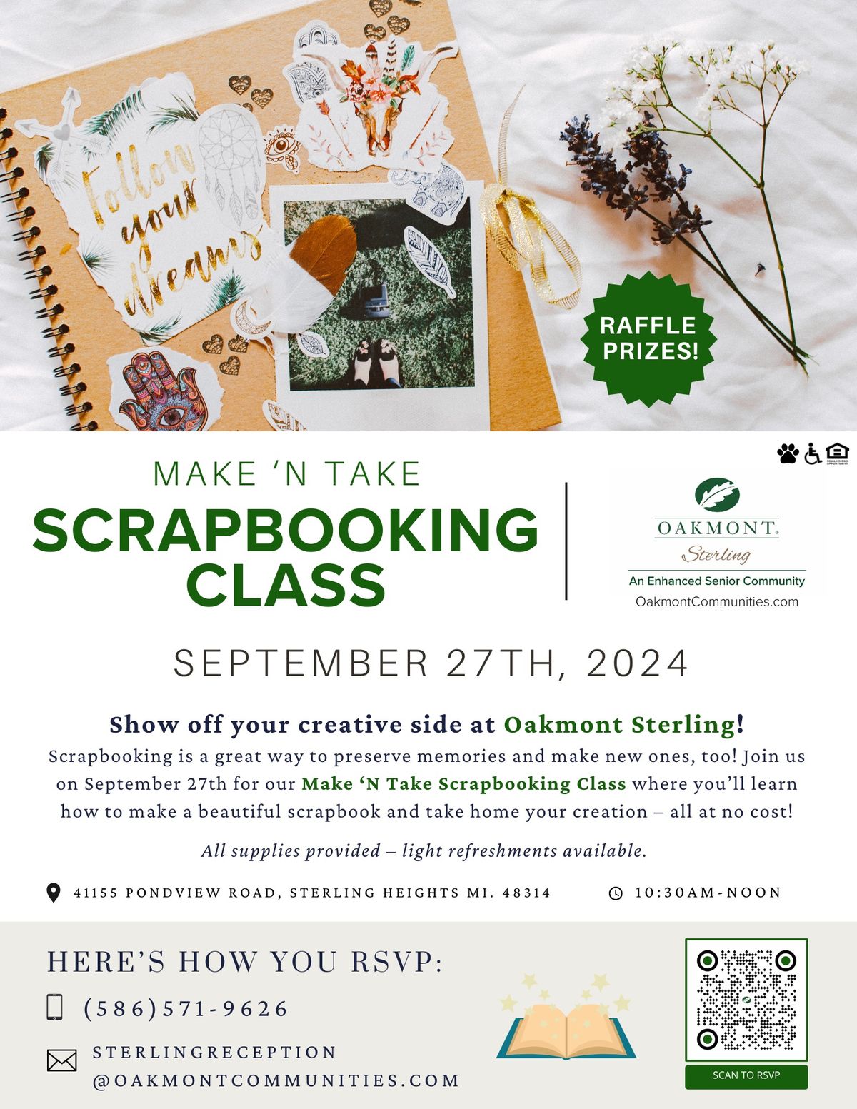 Make 'N Take Scrapbooking Class