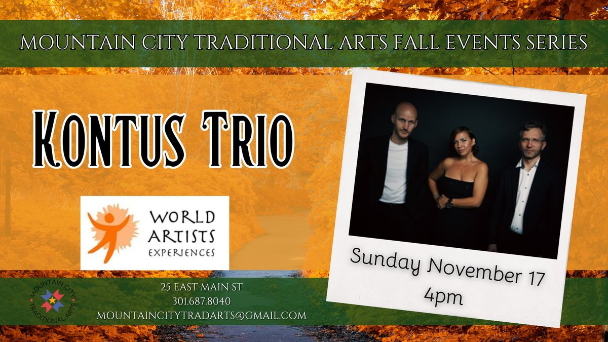 World Artist Experiences Presents: Kontus Trio