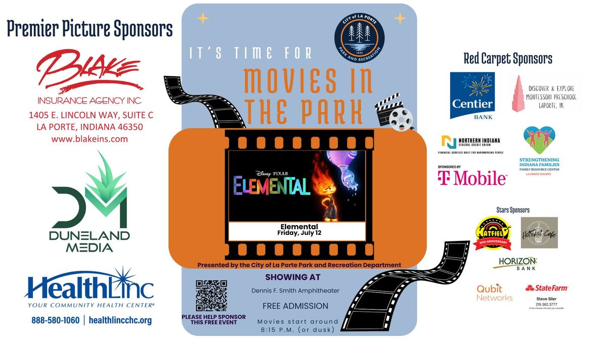 Movies in the Park - Elemental