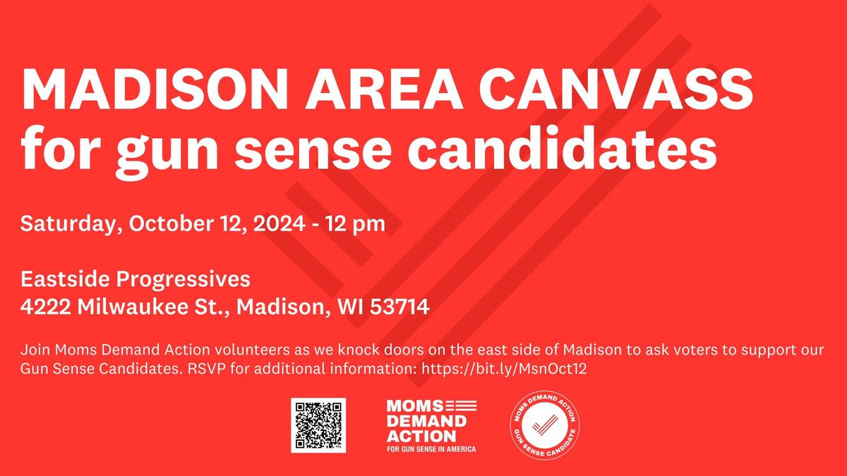 Madison-Area Canvass for Gun Sense Candidates