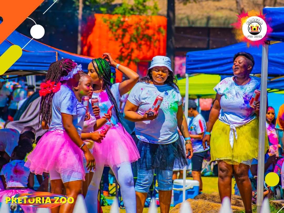 Qonce All White Family Fun Day with Colour