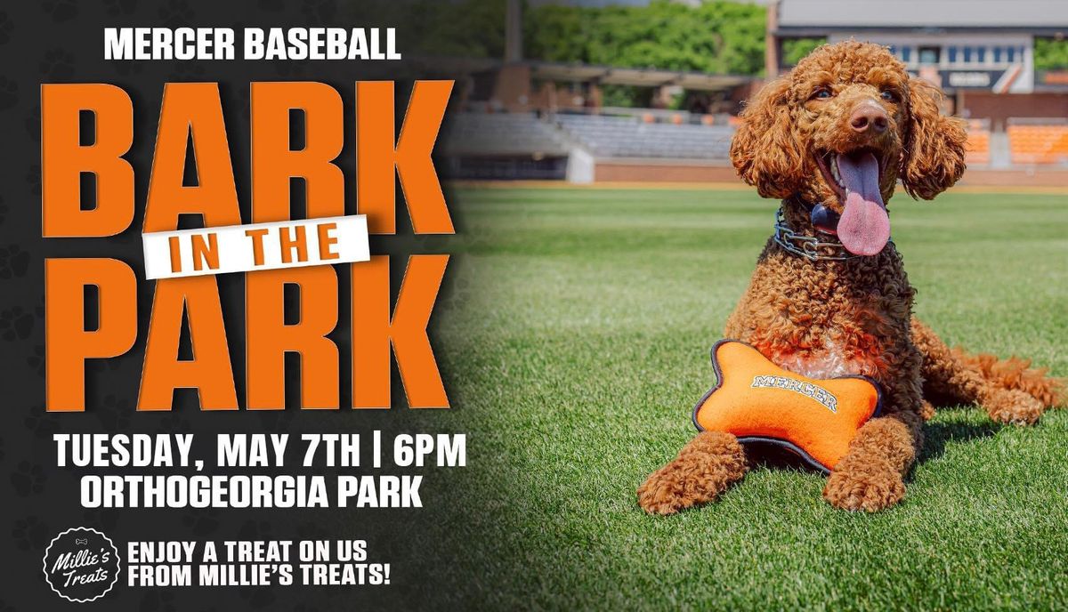 Bark in the Park with Mercer Baseball
