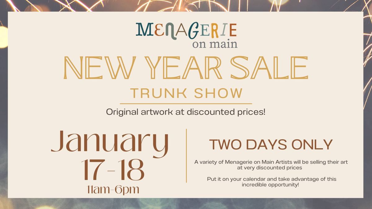 Mengerie on Main's New Year Trunk Show