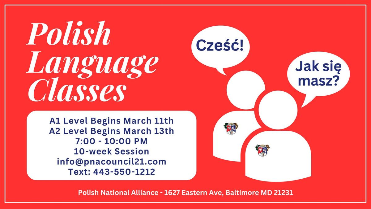 Polish Language Class - A1 Level - First Class